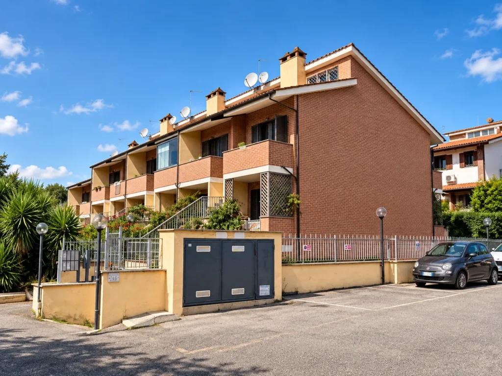 Esterno del villino a schiera in vendita a Trigoria, immagine 1 di 10